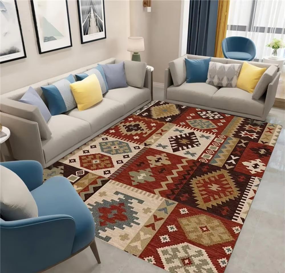Dywaniki Boho do domu, dywaniki wejściowe, sypialnia, salon, biuro, kuchnia, wycieraczka antypoślizgowa, drukowane maty dekoracyjne (70 x 140 cm)