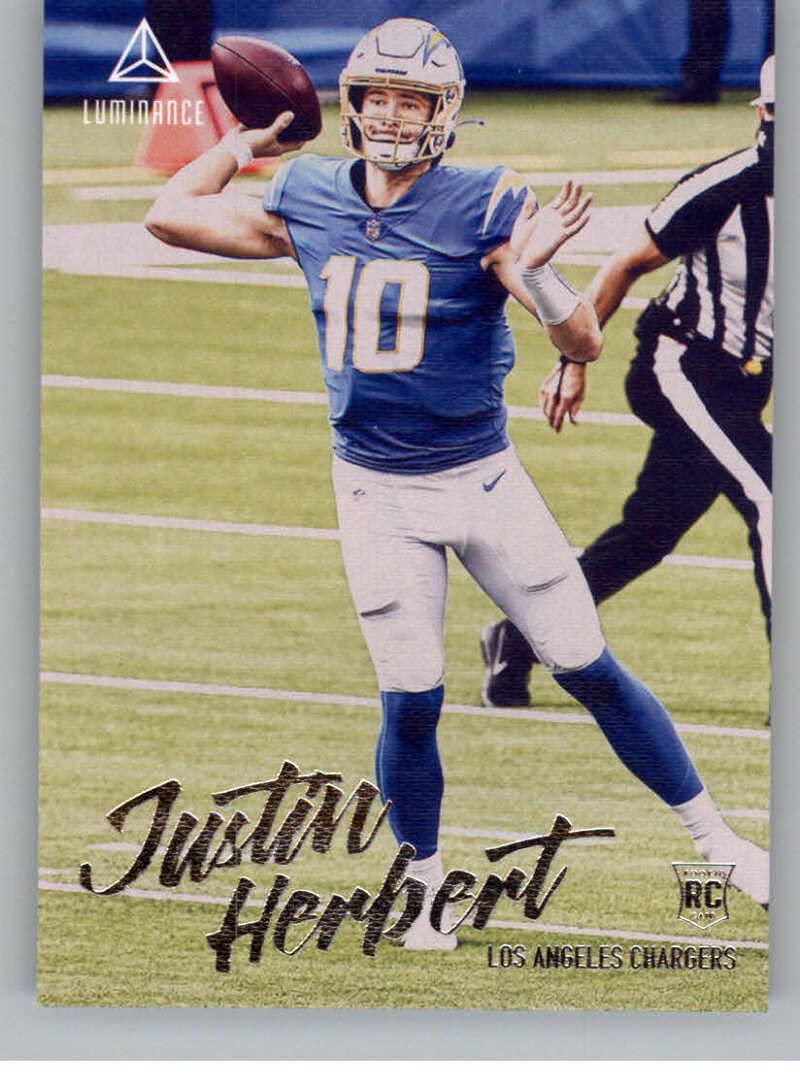 Amazon.com: 2020 Panini Chronicles Luminance Update Rookies #203 Justin  Herbert Los Angeles Chargers RC Rookie Card Official NFL Football Trading  Card in Raw (NM or Better) Condition : Collectibles & Fine Art