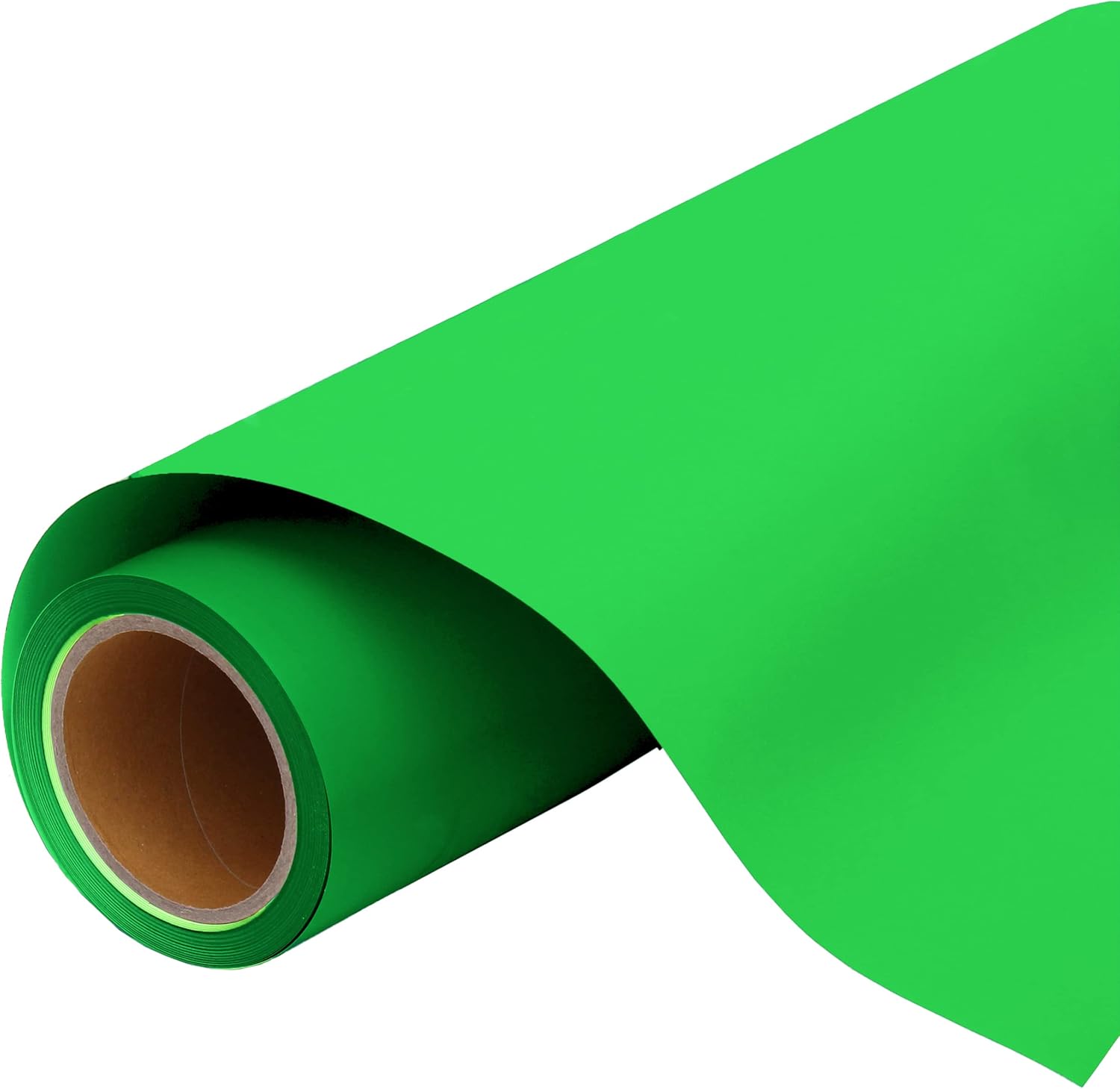 Threadart Neon Green Glow In The Dark 20" Wide Heat Transfer Vinyl Film HTV | Solid Colors By the Yard | Compatible with Cricut, Cameo Silhouette | Great for Costumes and Decoration