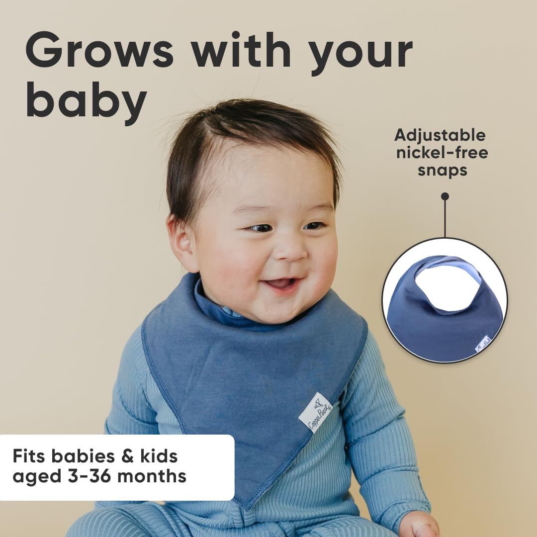 Copper Pearl (コッパーパール) よだれかけ 吸水 速乾 おしゃれ スタイセット バンダナビブ 4枚セット オックスフォード - 5