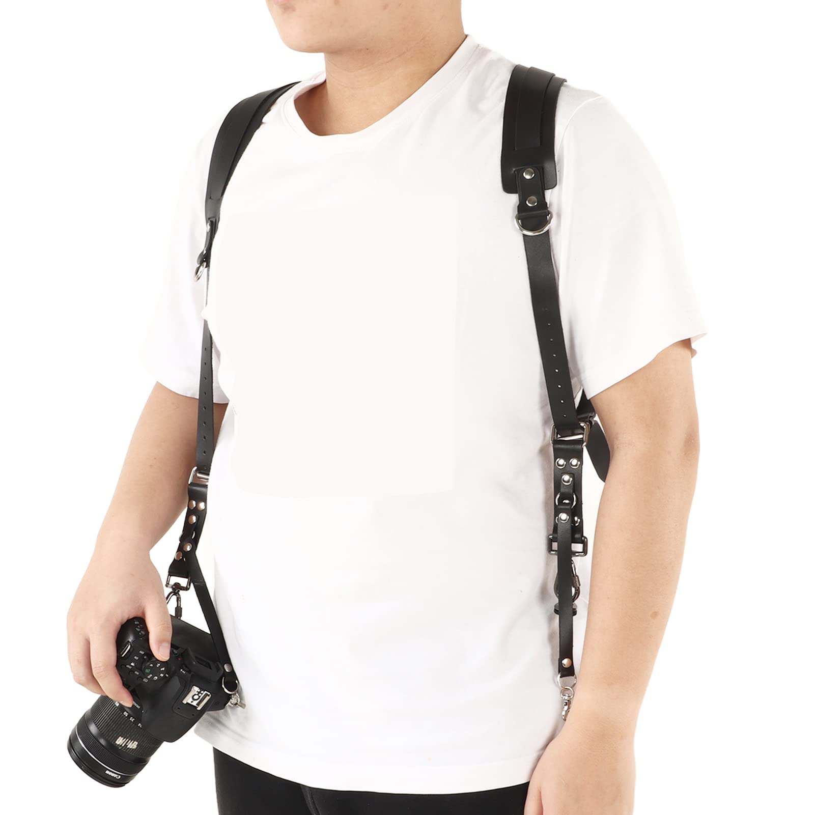 Naroote Tracolla Fotocamera Doppia Spalla Cinghia in Pelle Design