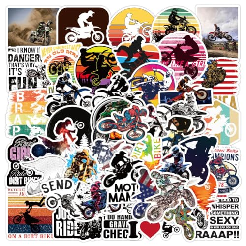 Dirt Bike Stickers |50Pcs Cross Country Motorcycle...