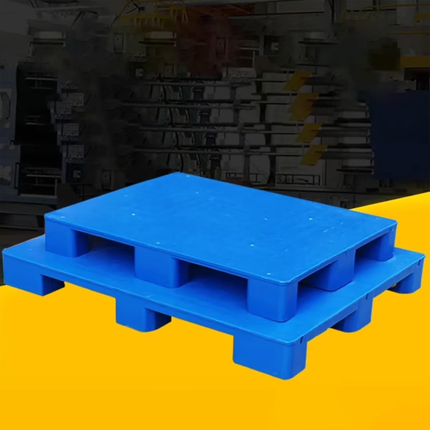 Palettes ventilées en plastique ckable et Neble pour entrepôt, cuisine, extérieur, industriel, Sto et transport (31.5x31.5in / 800 x 800 mm)