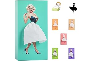 Girl's Long Blue Flowy Dress Tissue Box Cover