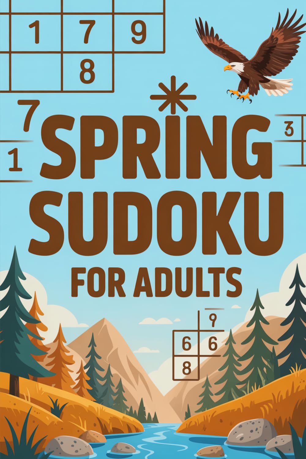 Spring Sudoku for Adults: Roomy-Design Immersive Puzzle Workbook for Grown-Ups
