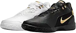 Tênis de basquete Lebron NXXT Gen AMPD (FJ1566-103, branco/preto/dourado)
