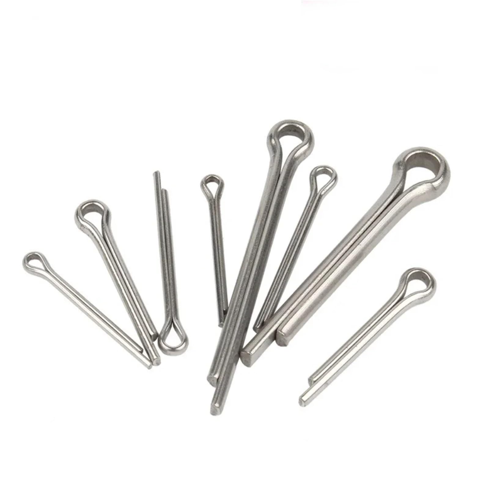 100 pz M2 .5 Coppiglia Divisa 12mm X 40mm In Acciaio Inox 304 Poli Tono Argento Clip di Fissaggio Chiave Cotter Spille Per Automotive(M2,30mm)