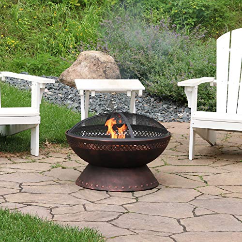 Sunnydaze Chalice Steel Wood-Burning Fire Pit #TOP26