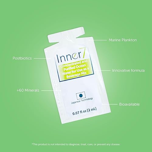 Miniatura 2 de Sanki Global Inner7 Suplementos dietéticos, producto japonés para equilibrio de pH con agua purificada del mar, principal 1.8 fl oz (1.8 fl oz), 27