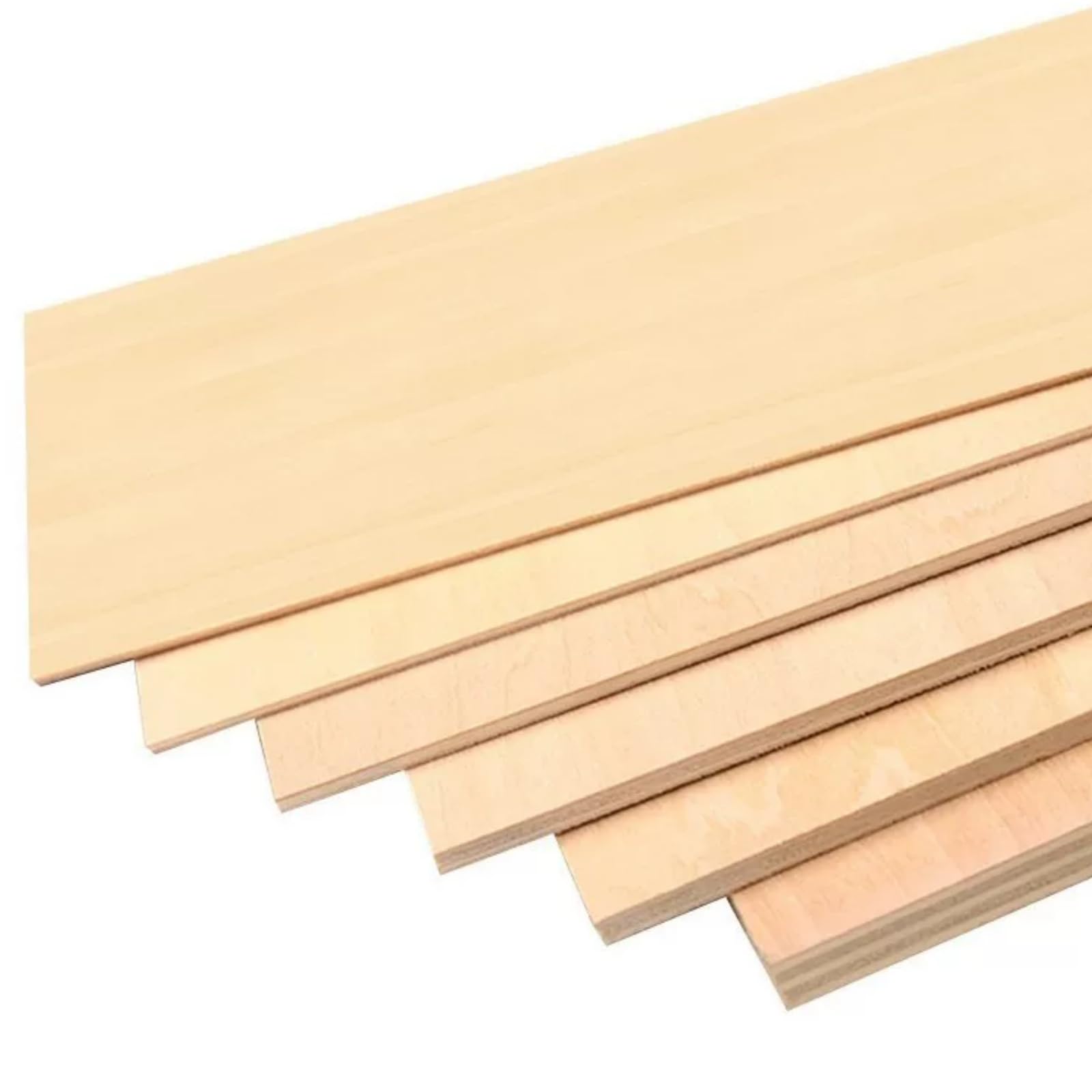 Arkusze lipowe 1,5 mm Niewykończone drewno do projektów DIY Wiele rozmiarów 2 szt(30x60cm2PCS)