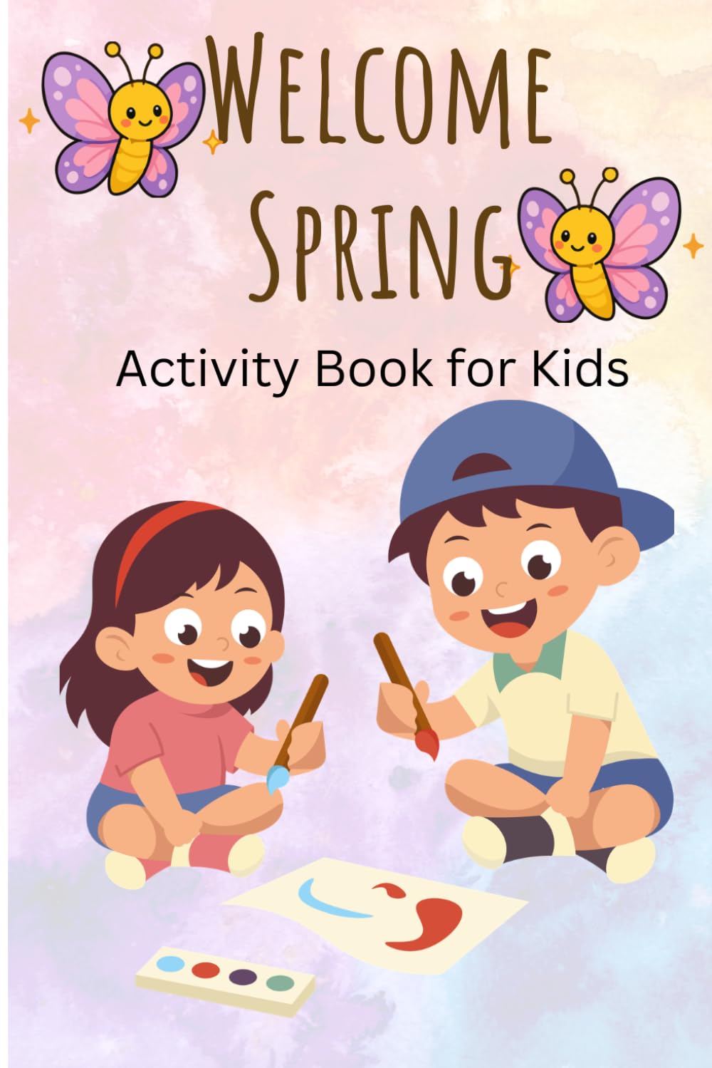 Spring activities book: Simple lines, curves, and shapes help little fingers learn how to grip a pencil or crayon correctly.