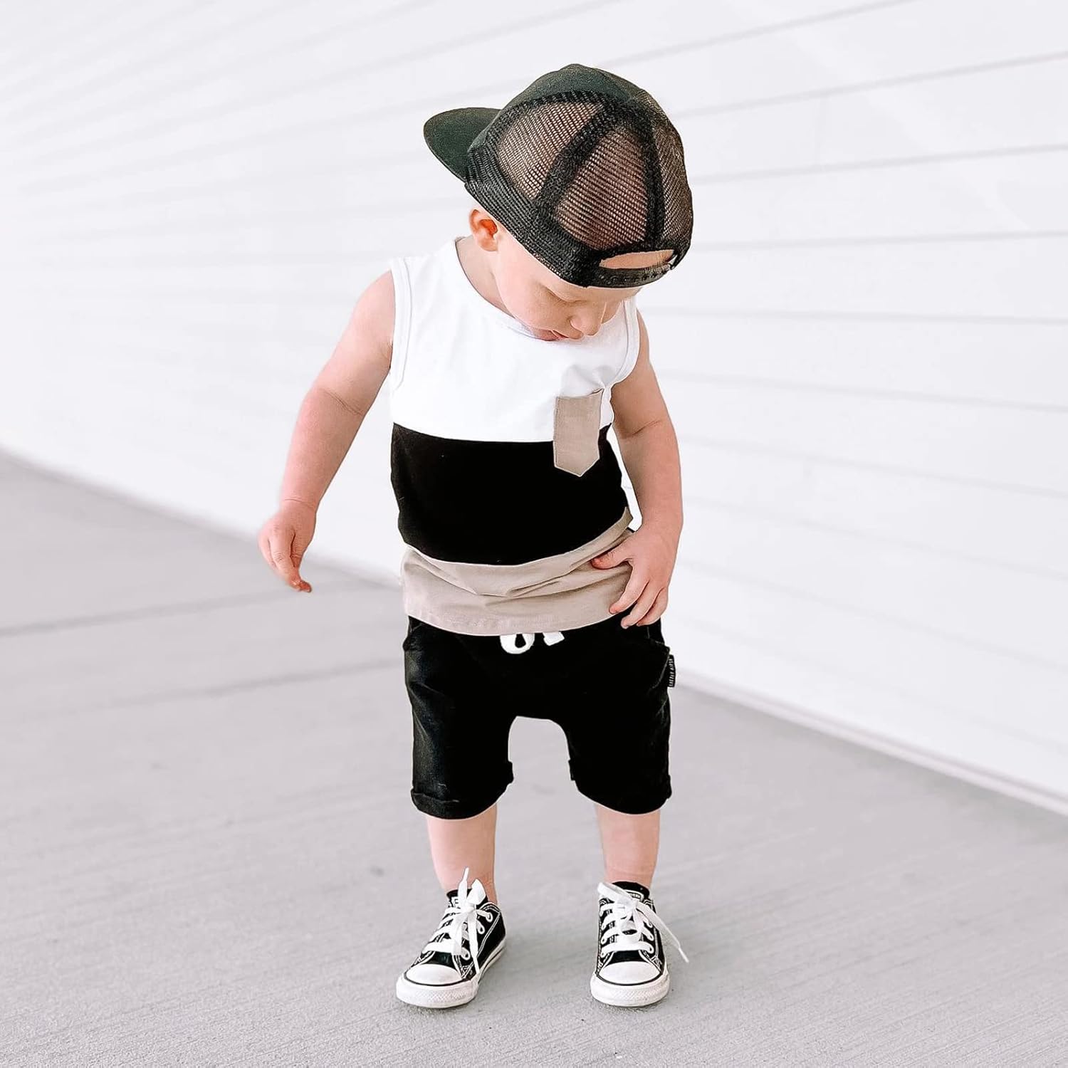 Kupretty Toddler Baby Boy Clothes 6 12 18 24 Month 2T 3T Summer Outfits Sleeveless Tank Vest T-Shirt + Casual Shorts Set - Image 3