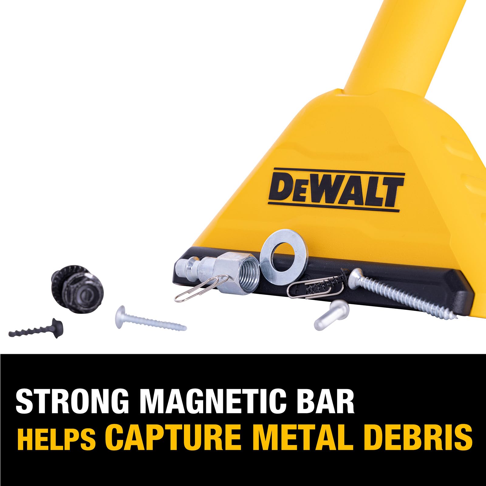DEWALT Buse utilitaire magnétique pour aspirateur d'atelier, accessoires pour aspirateur humide et sec, accessoires pour rallonges, brosse à sol, brosse à poussière, suceur, buse utilitaire et kit de