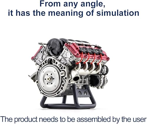 Miniatura 4 de ZOSTER V8 Modelo de motor de combustión interna MAD RC Simulación Dinámica Kit Versión Modelo de motor para AX90104 SCX10 Capra VS4-10 ProUltra