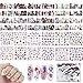Adesivi Hearts Love Kiss Lips per Nail Art, Mwoot 24PCS Decalcomanie Fai da Te con Trasferimento ad acqua per la Cura Delle Unghie Nail Stickers Nail Tips decorazioni