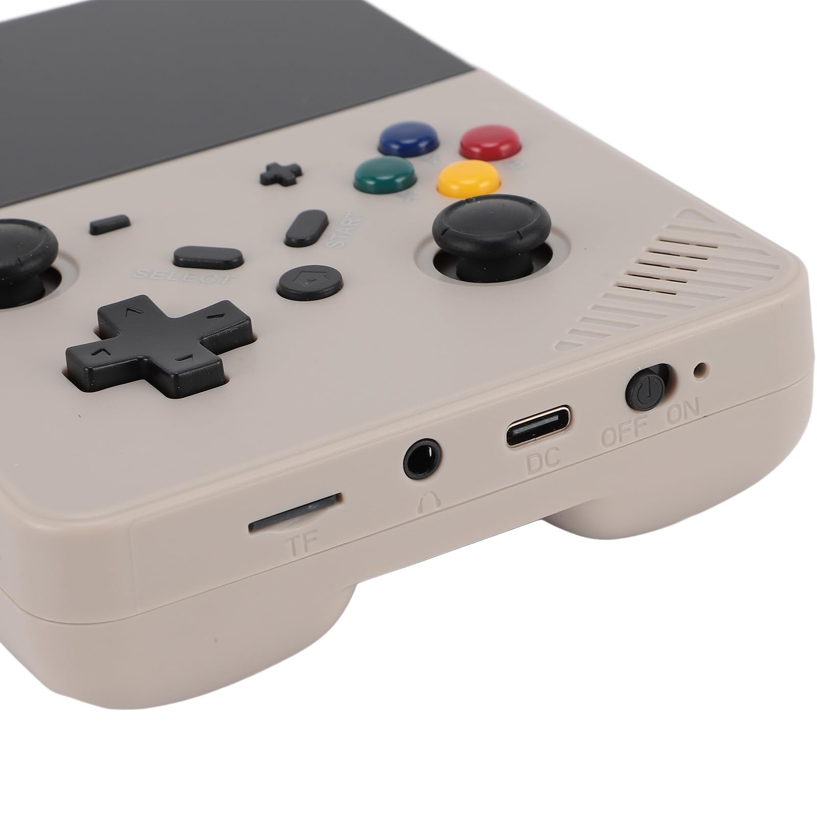 Sonew Retro-Handspielkonsole, 4,3-Zoll-IPS-Bildschirm, Tragbarer Player mit über 20.000 Spielen und 128 GB Speicherkarte in Transparent (128GB)