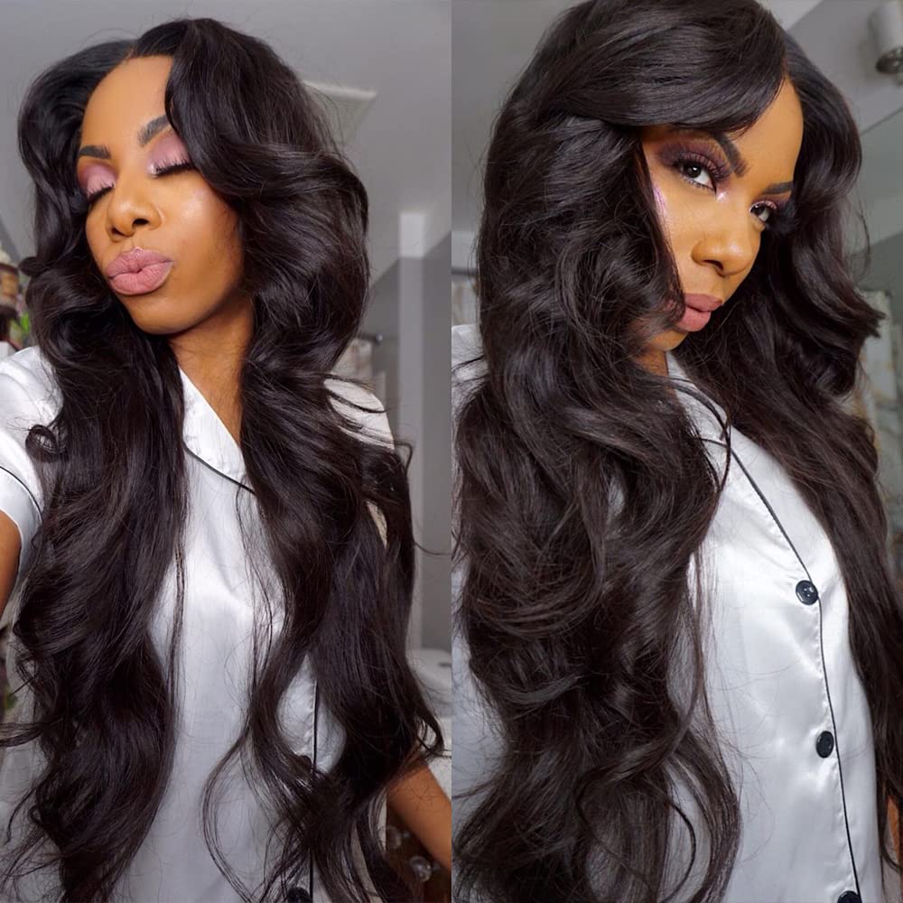 V Part Wig Human Hair Body Wave 180 Density No Leave Out Brazilian Remy Hair Wigs Upgrade U Part Wig Wavy V Shape Human Hair Wig Glueless No Sew in 20inch