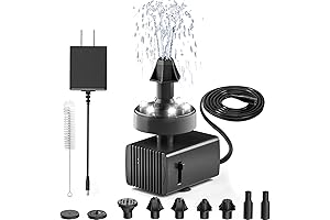 Jutai 12V Mini Fountain Pump with LED Light