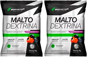 Kit 2x Maltodextrina 1kg Guaraná c/Açaí- BODYACTION
