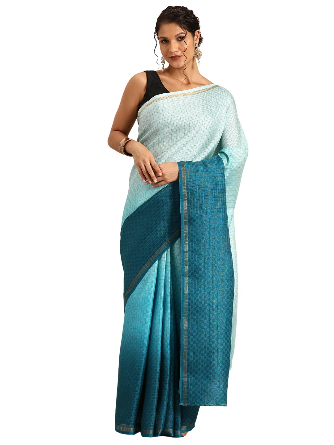 Shiv Textiles Women Poly Cotton Ready To Wear Saree Embrace Style In An Instant(St-R-2-Rama)