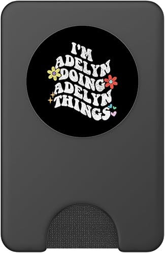 Miniatura 8 de Retro Groovy Im ADELYN Doing ADELYN Things Funny Mother's PopSockets Standard PopGrip