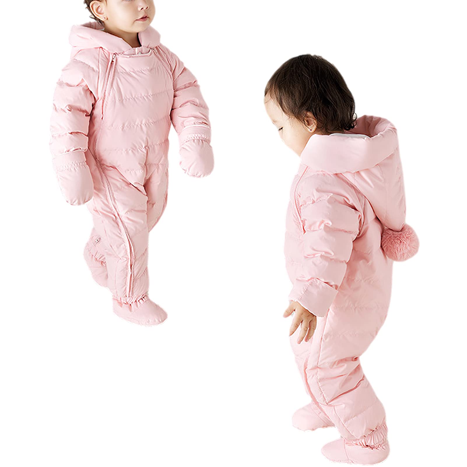 amropi Traje de Nieve para Bebé Mono con Capucha Chaqueta Abrigo de Invierno Mameluco por 3-24 Meses