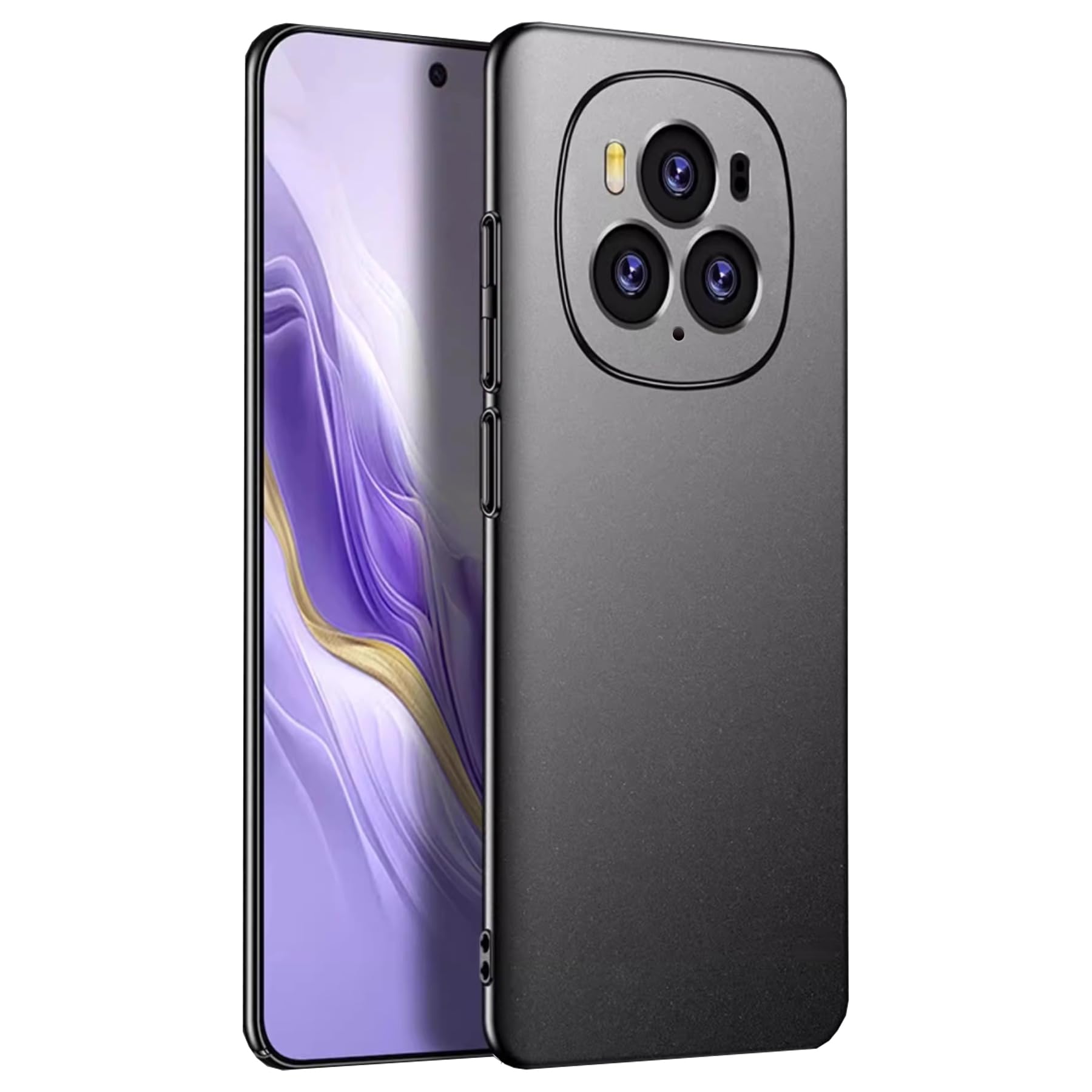 Slim Phone Case Cover Compatible with Honor Magic 6 Pro Anti-Scratch (for Honor Magic 6 Pro-Black)