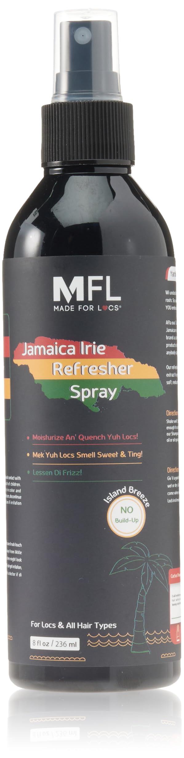 Made For Locs Jamaica Refresher Spray | Locs Moisturizer | Locs Deodorizer | Amazing Scents (Tropical, 8 oz)