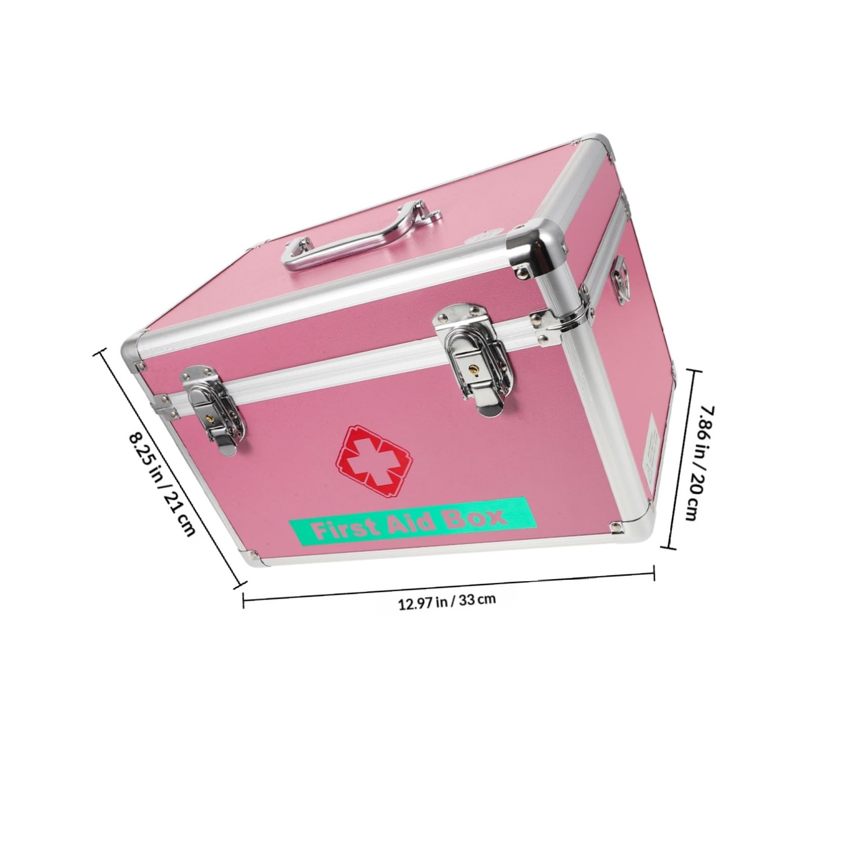 Didiseaon Caja Caja De Gabinete Portátil Maletín De Botiquín Portatil Estuche Maletín Botiquín De Emergencia Caso De De Emergencia De Aluminio