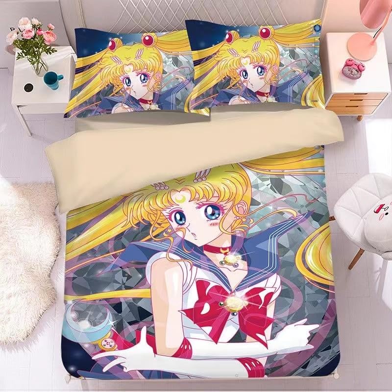 Amazon｜美少女戦士セーラームーン 布団カバー 掛け布団カバー 寝具