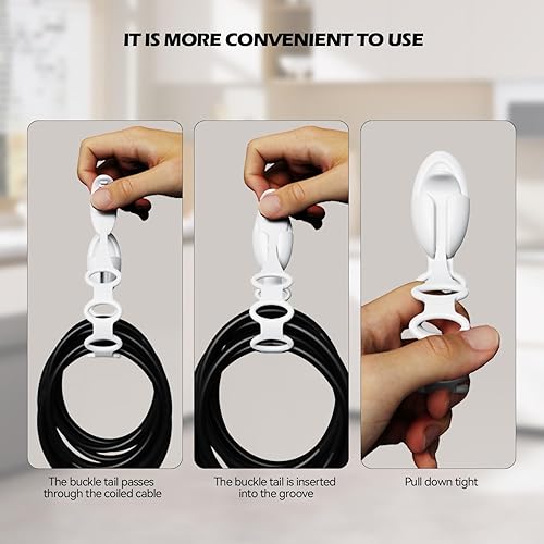 Miniatura 4 de Organizador de cables de silicona para cocina, viajes y oficina, correas de almacenamiento de alambre de silicona, accesorios de carga esenciales,