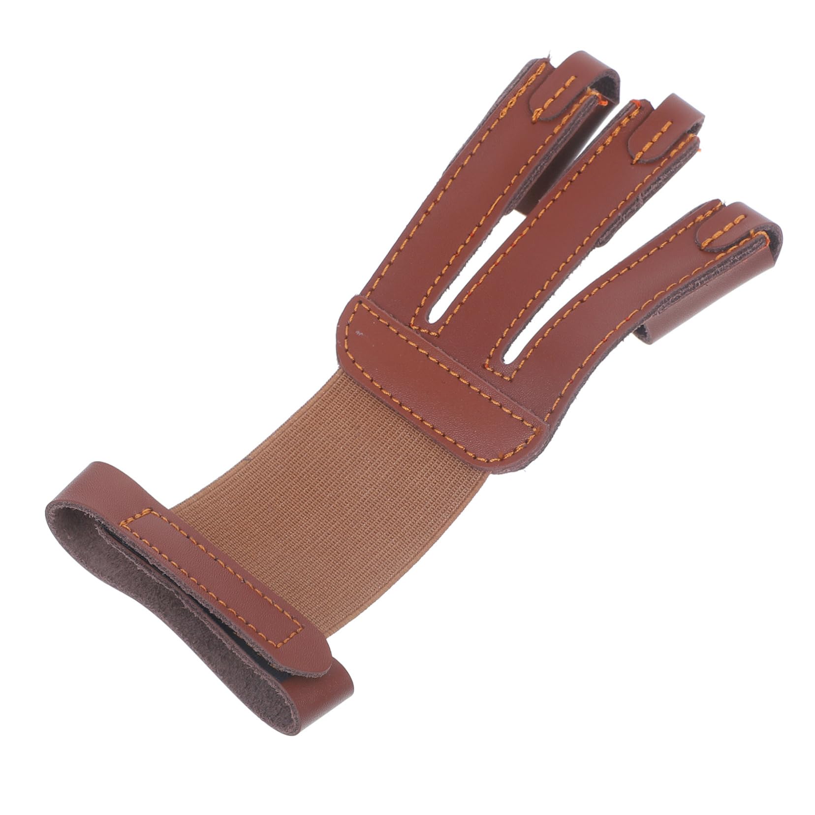 CORHAD Archery Finger Guard Separate Finger Cover Cow Leather Tab for Archery