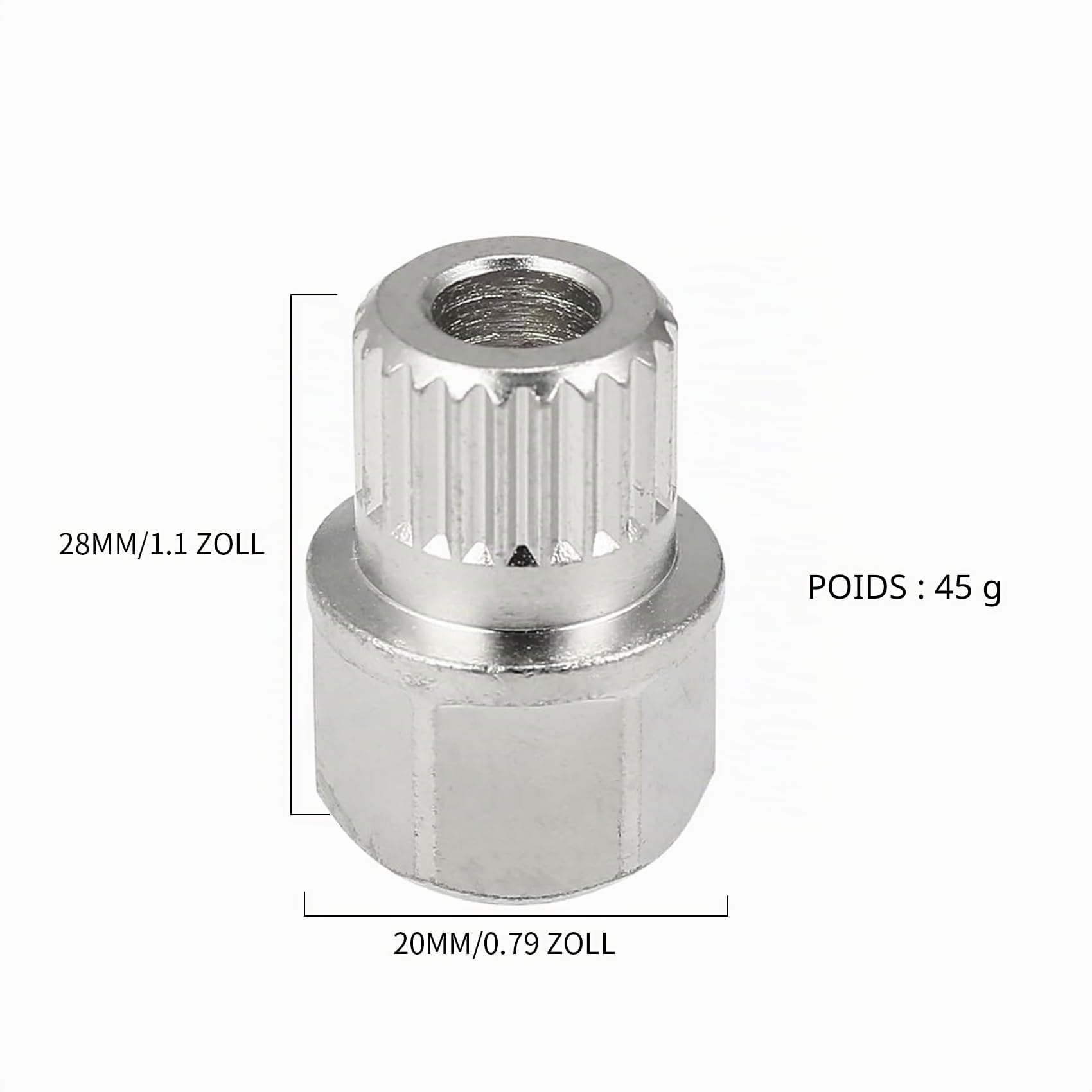 Antivol de jante BMW - Écrou de roue pour BMW X1 X3 X5 X6 X7 Série X (40/23PT) - 1 pièce - Acier à haute teneur en carbone