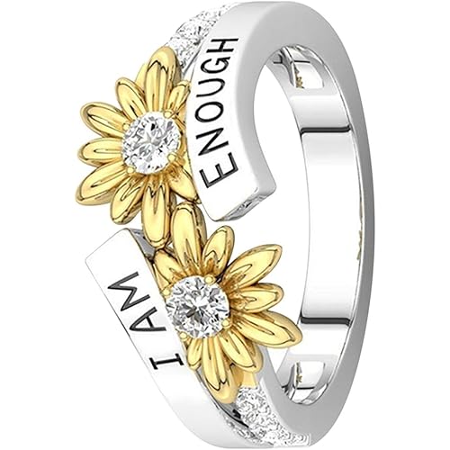 Clearance Rings,Women&Mens Fashion Handmade Luxury Inlaid Teak Titanium Rings Engagement Wedding Rings Jewelry Gift by ZYooh