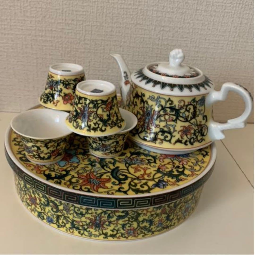 Amazon.co.jp: 中国 景徳鎮 ティーカップ セット 茶器 青花玲龍茶具