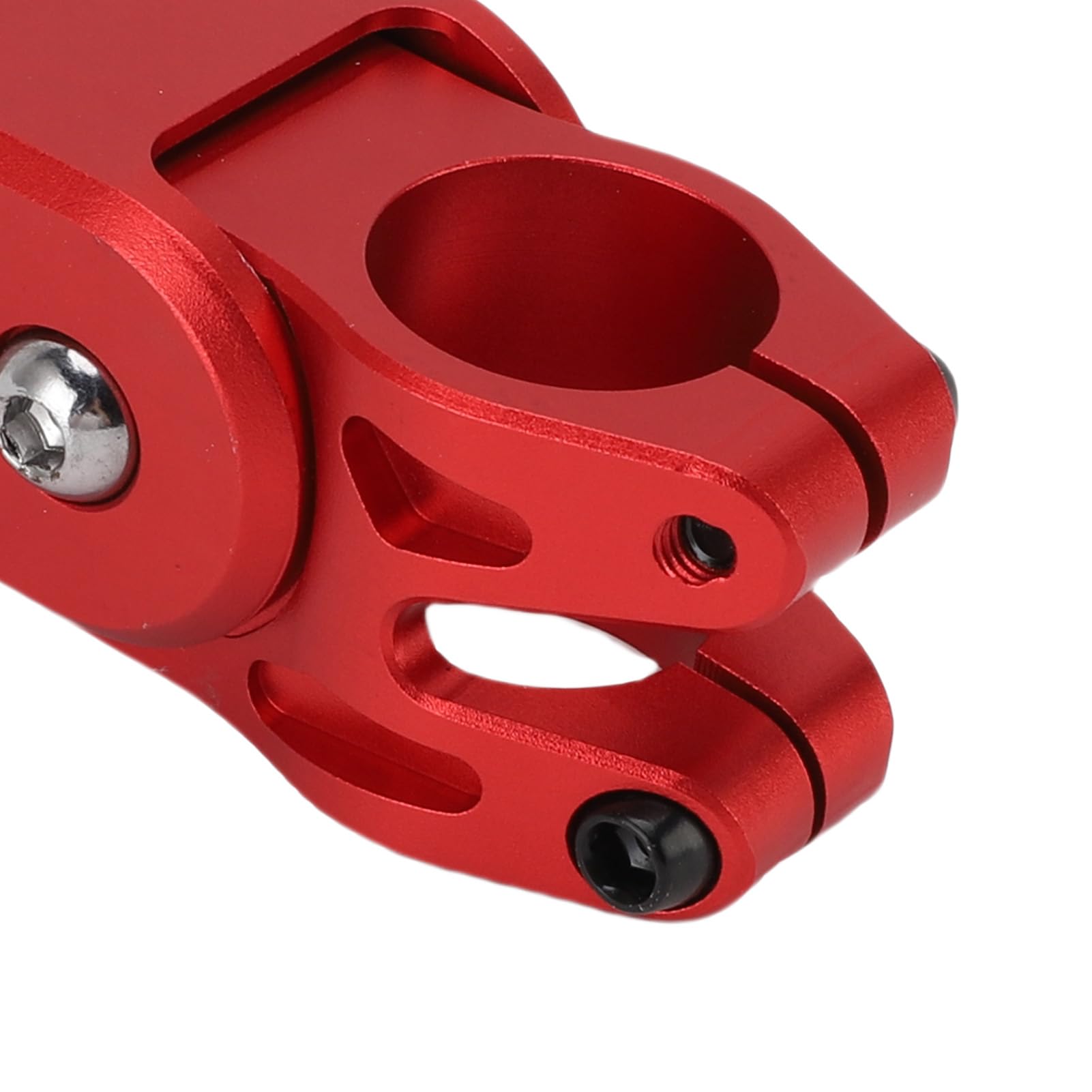 Attacco Manubrio per Bicicletta Rosso in Lega di Alluminio Ammortizzante Attacco Manubrio per Mountain Bike Bici da Strada Leggero Resistente e Stabile per Giri