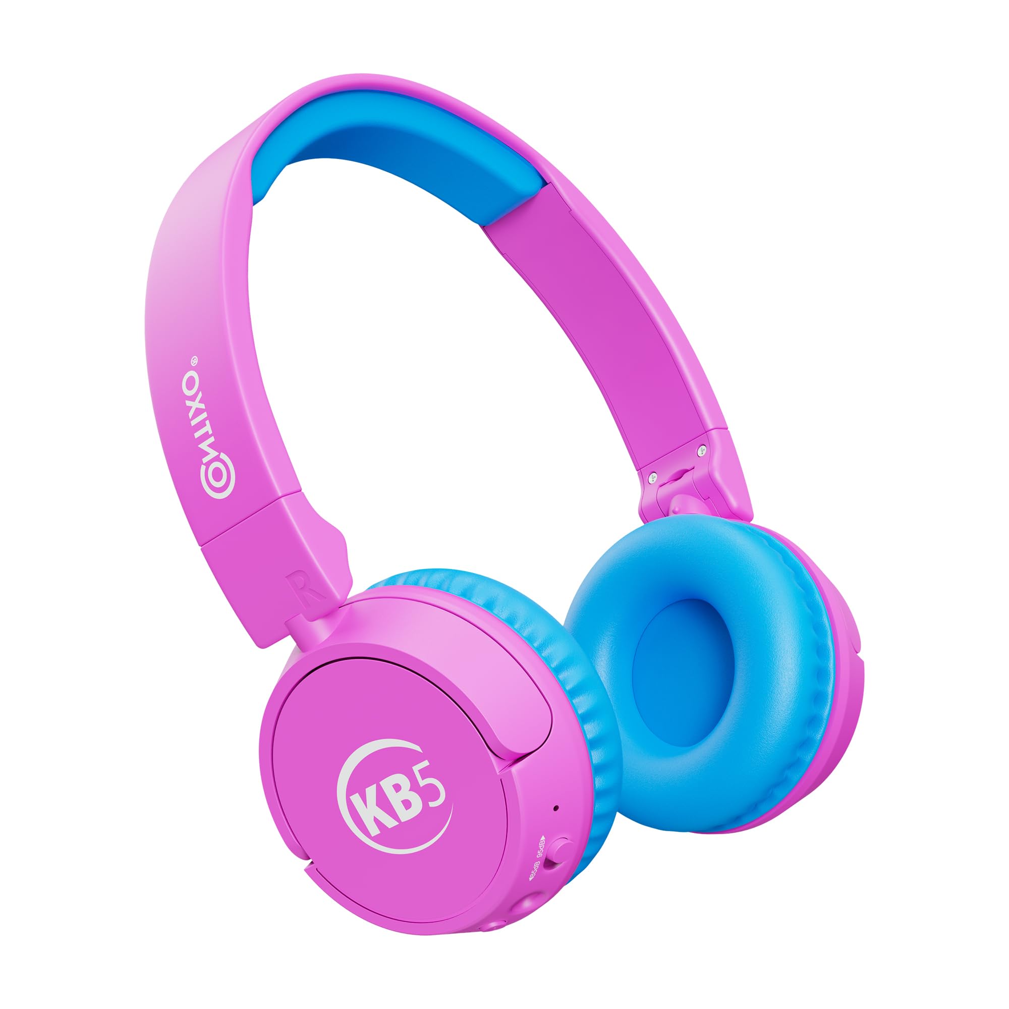 Contixo KB-5 Kids Headphones - Over The Ear Foldable Bluetooth Wireless Headphone for Kids - 85dB with Volume Limited - Toddler Headphones for Boys