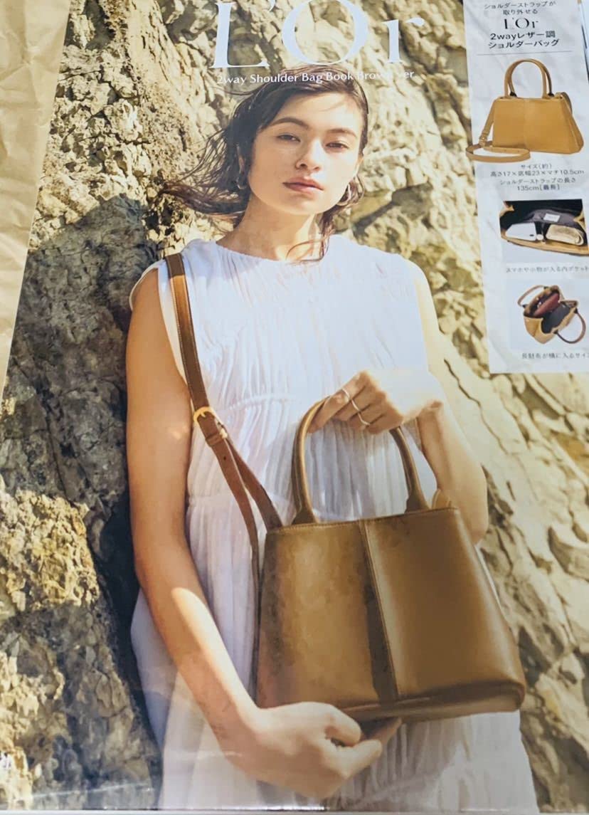 Amazon.co.jp: L'Or 2way Shoulder Bag Book Brown ver. ロル2way