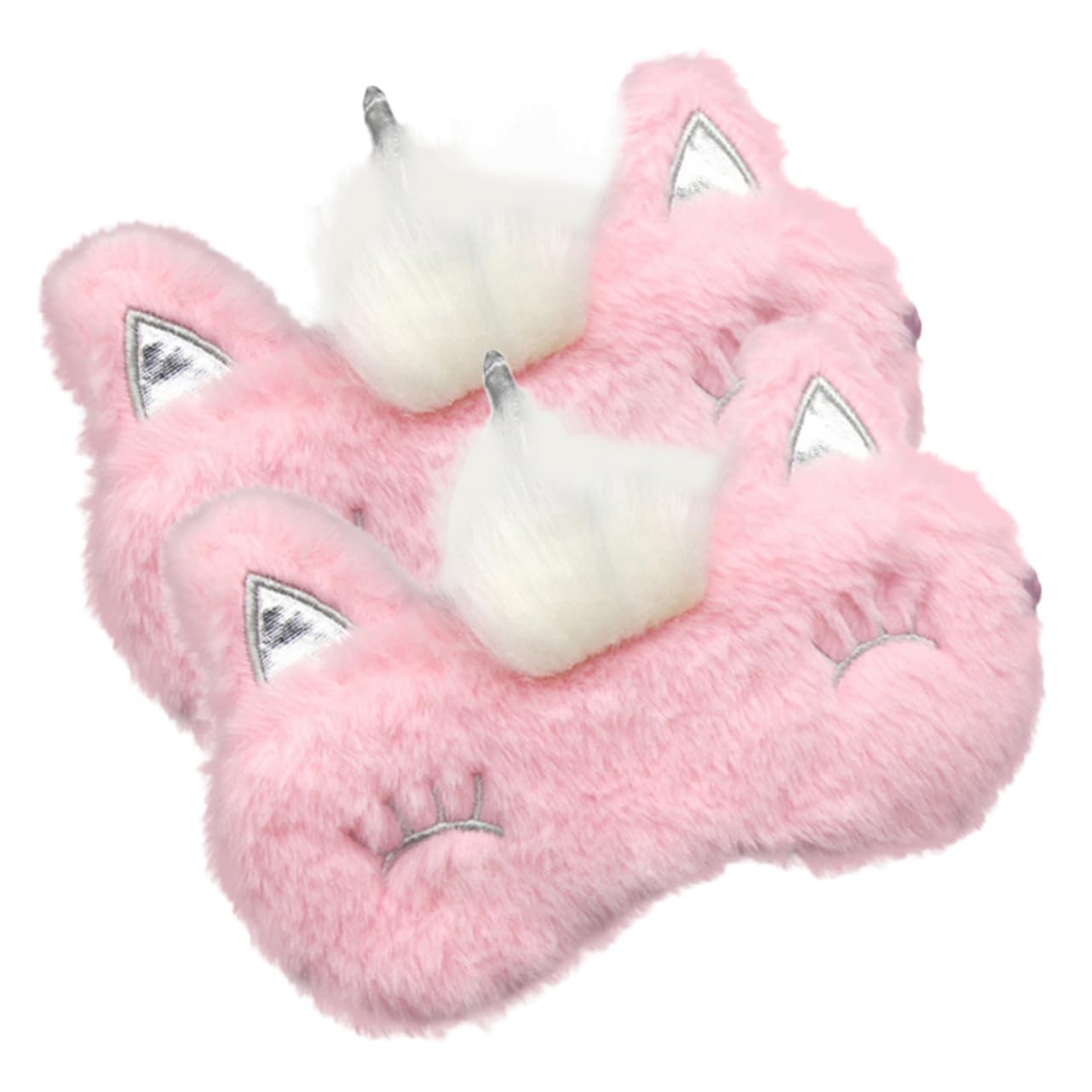 Ipetboom 10pièces Masque De Sommeil Peluche Douce Couvre-yeux Confortable Pour Garçon Fille Et Adultes Pour Voyage Siestes Bloque Totalement La Lumière