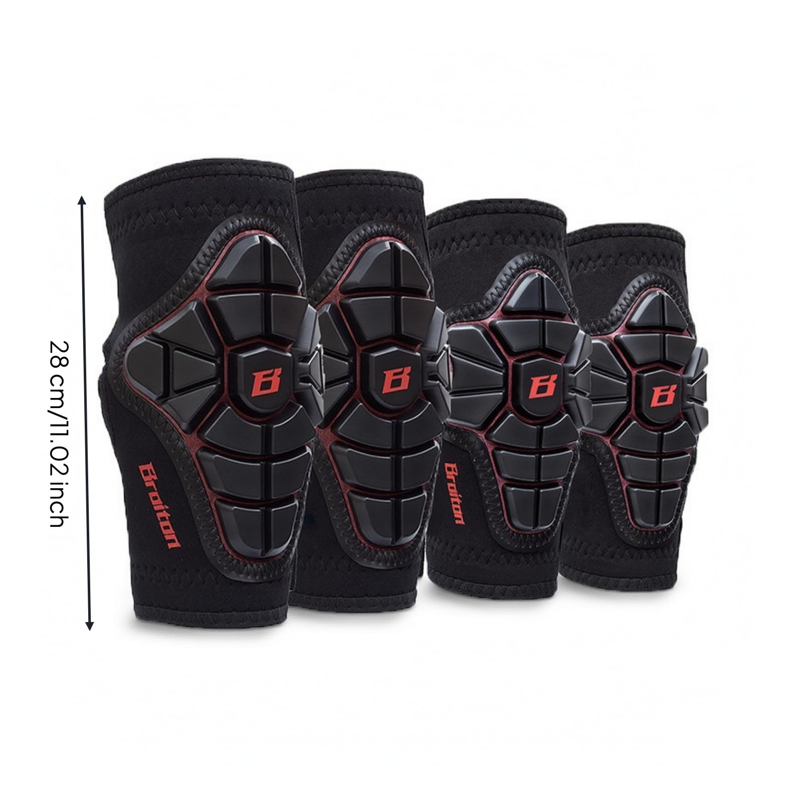 4 Piezas Rodilleras y con Guantes Ajustable Kit Protección con Guantes Ligero Infantiles para Principiantes