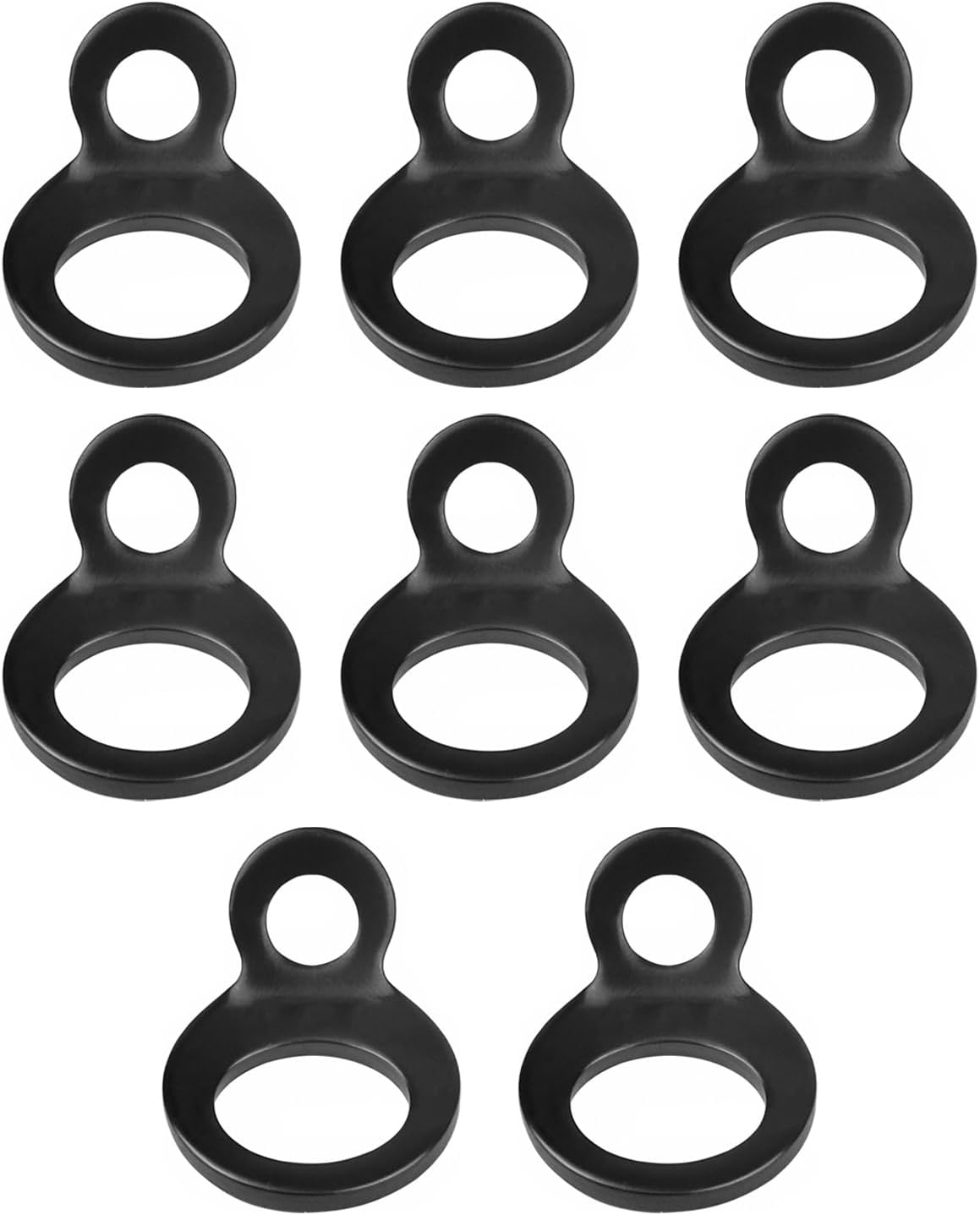 NON-SQUARE Tie Down Strap Rings, 8 PCS Tie-Down Anchors Hooks Stainless ...