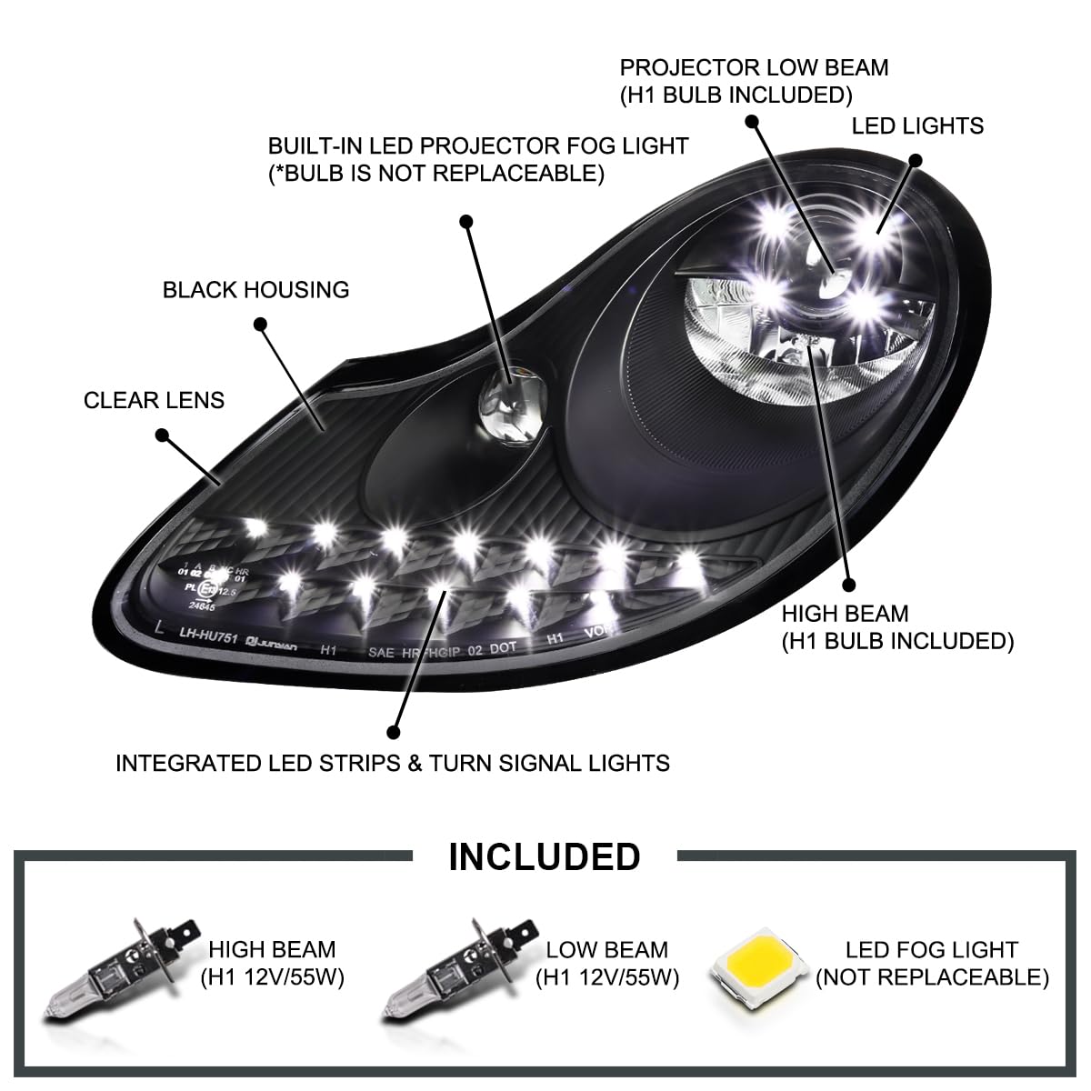 ポルシェ911 996/986ボクスター　 　　　 へッドライトLED 予約販売◇ポルシェ 986/996用新型LEDプロジェクターライト
