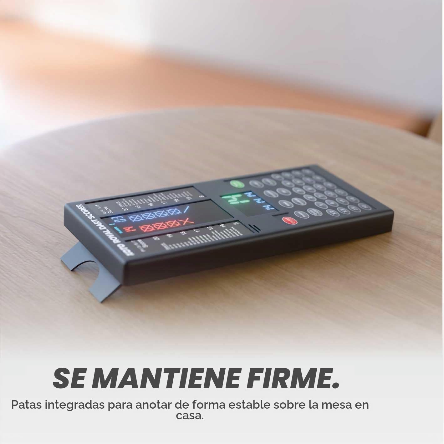KOTO – Marcador de Dardos Electrónico con 40 Juegos, Pantalla de Puntuación, Apto para 8 Jugadores, Incluye Fijación a la Pared, Funciona con Pilas