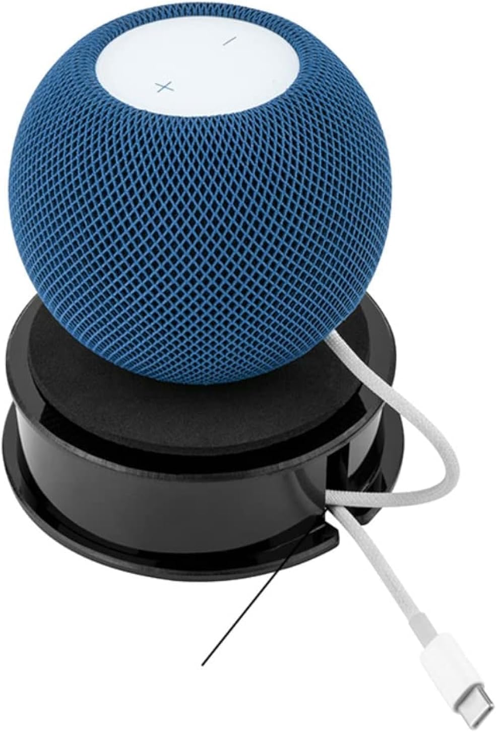Google Home Pod Mini Mount, Black, Wall & Tabletop, Space Saving, Rust Resistant, Compatible with Google Home Pod Mini