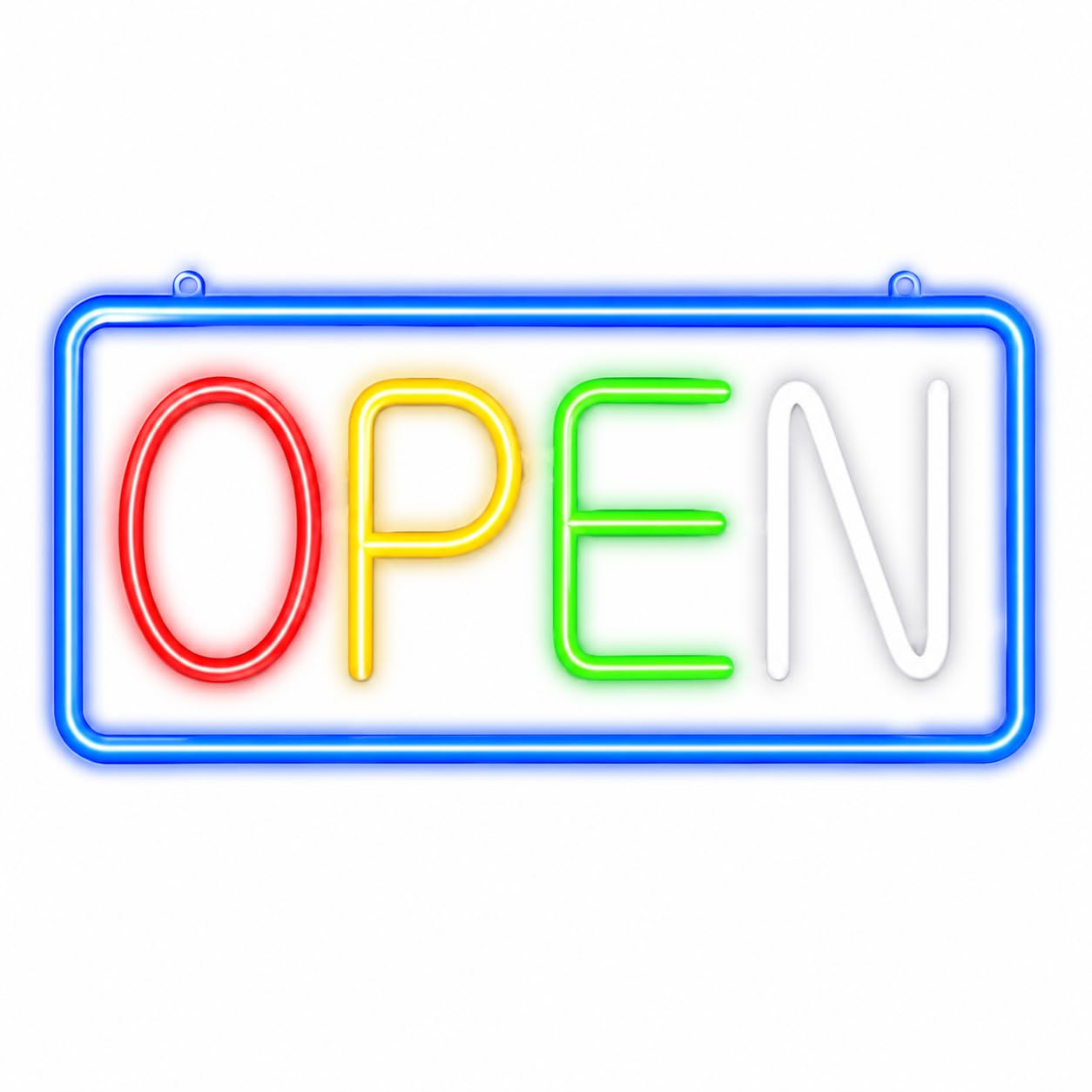 Letrero led neón flex open cartel metacrilato transparente medidas 35cm aproximadamente alimentacion 12 v