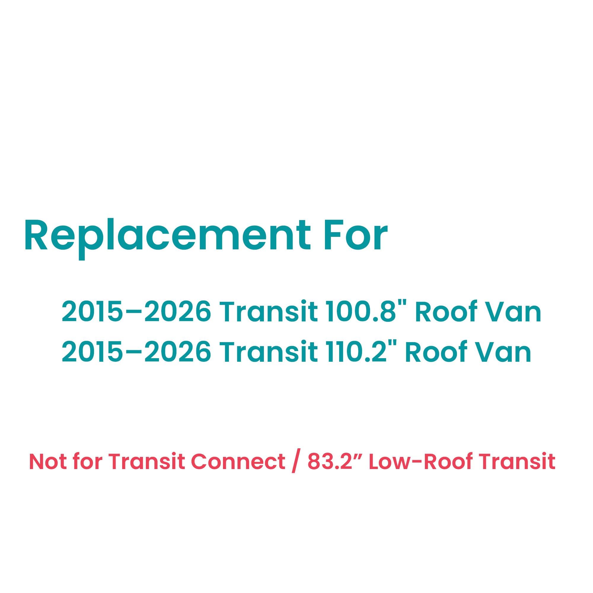 Ventana Lateral Trasera Izquierda Para Ford Transit 2015-2025, Techo Alto O Medio, Vidrio Tintado De Fábrica