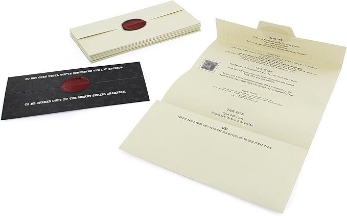 Ginger Fox Taskmaster Board Game | The Secret Series | Ultimate Fan Edition | Silly Challenges | Video Tasks from Alex Horne | Fun Party & Family Challenge Game | Ages 8+ | Great for Groups