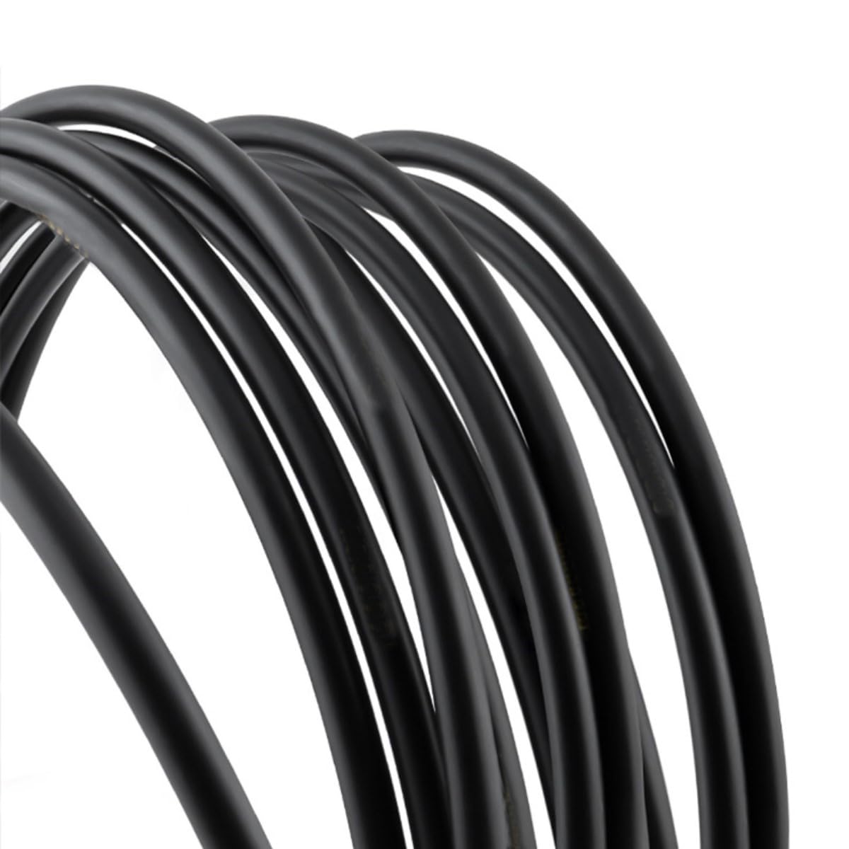 HARFINGTON Fahrrad Brems- & Schaltzug-Set – 5 Mm & 4 Mm Gehäuse, Edelstahlkabel, Für MTB, Rennrad, Grau