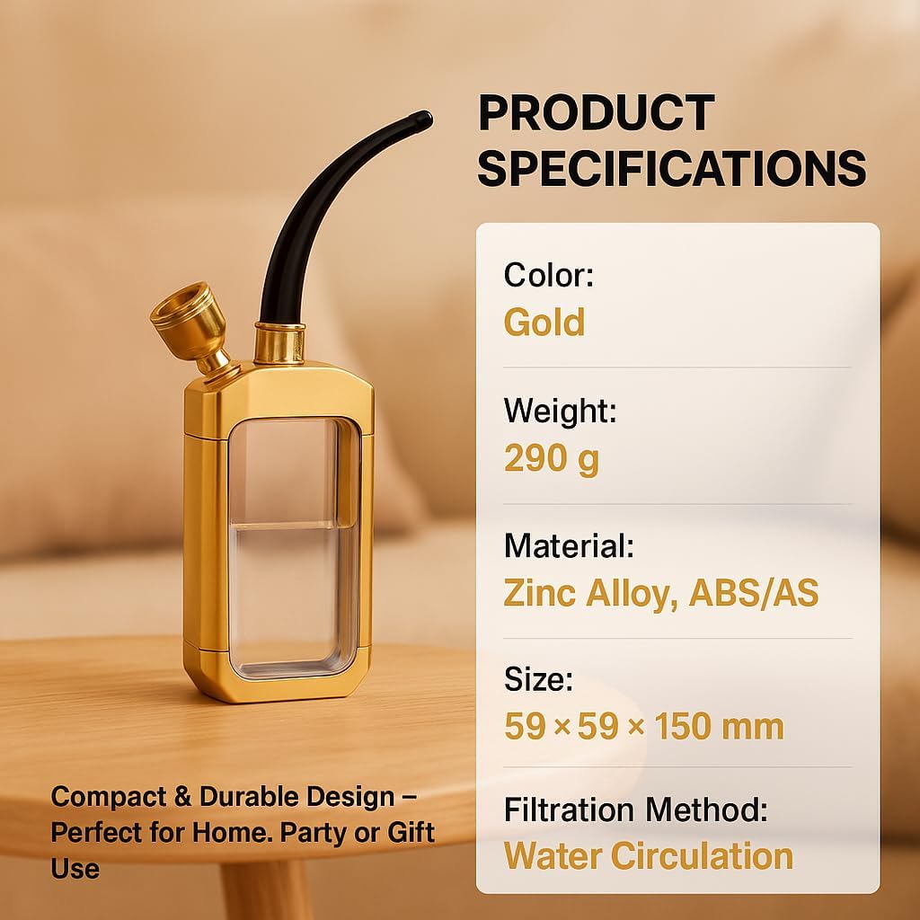 Gift-Ready Portable Hookah Set with Accessories – Stylish Design, Easy to Assemble & Clean, Perfect for Parties and Relaxation