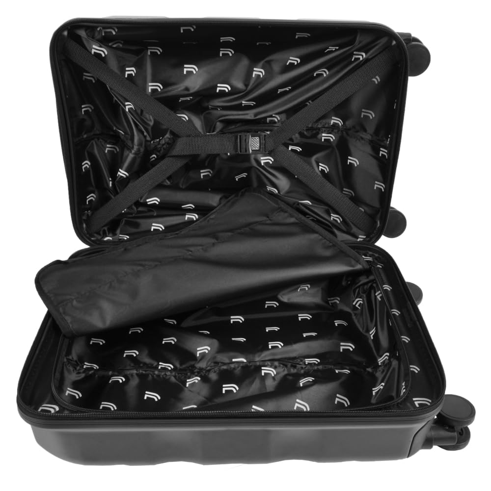 Juventus 133230 Juve, Bagaglio A Mano Unisex Adulto, Nero, 34x22x55 cm